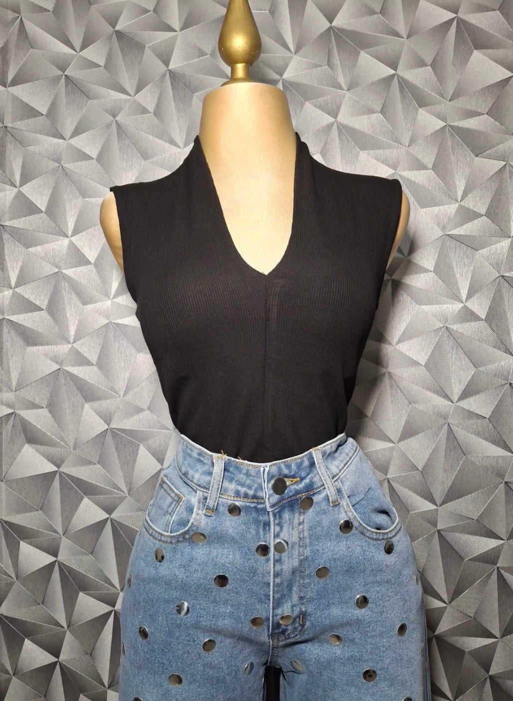 Blusa escote V