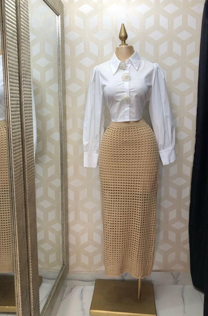 FALDA BEIGE