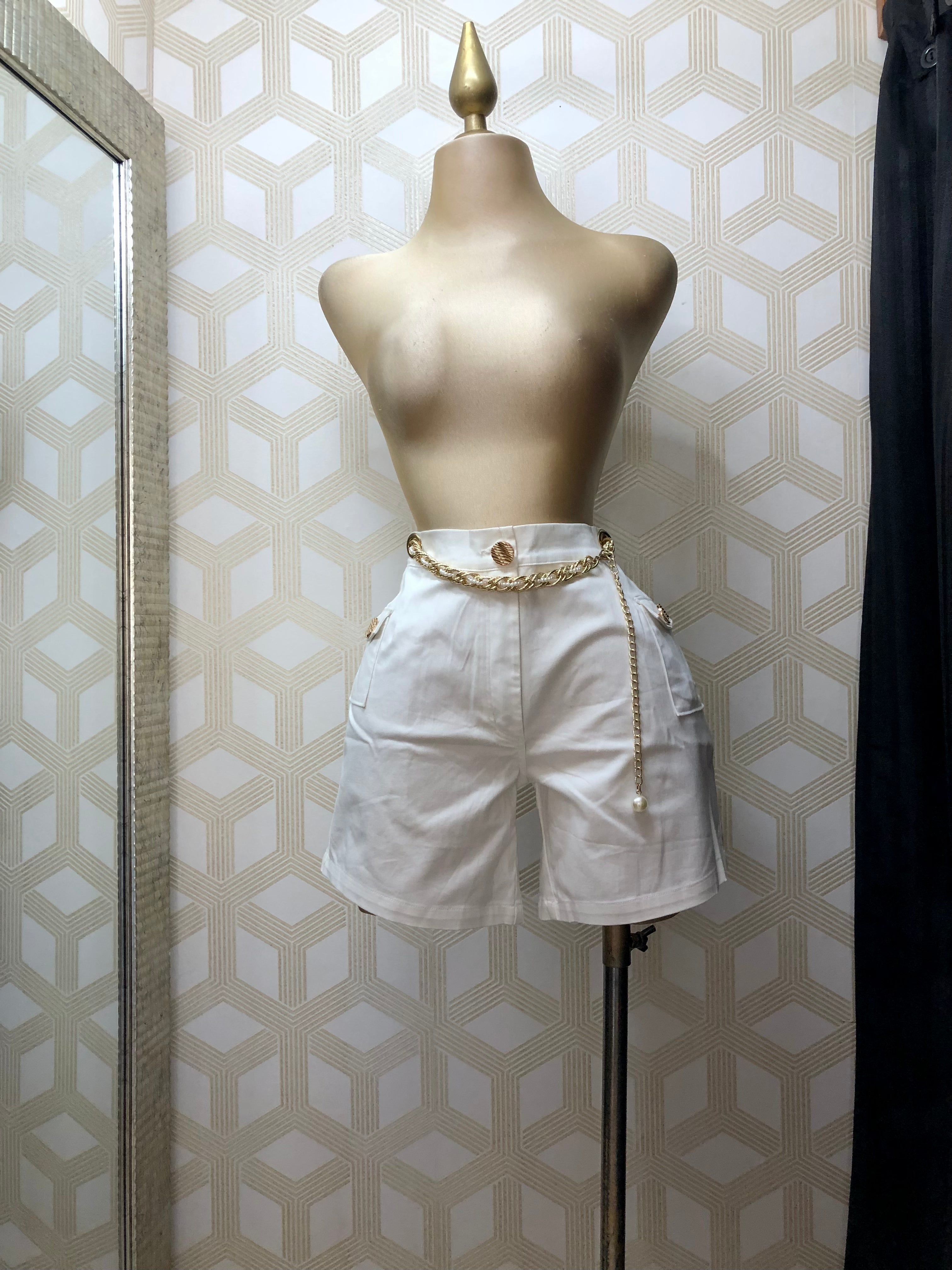 Short Blanco