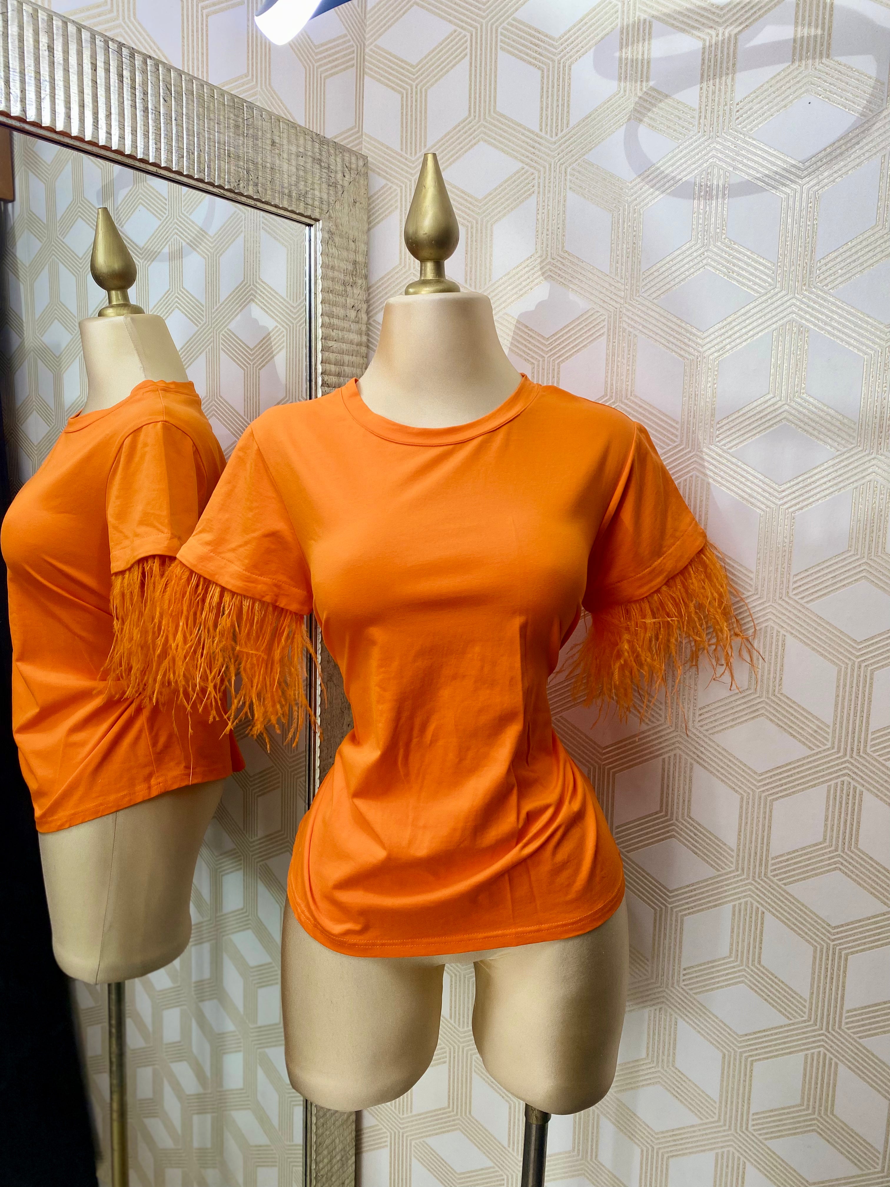 blusa naranja