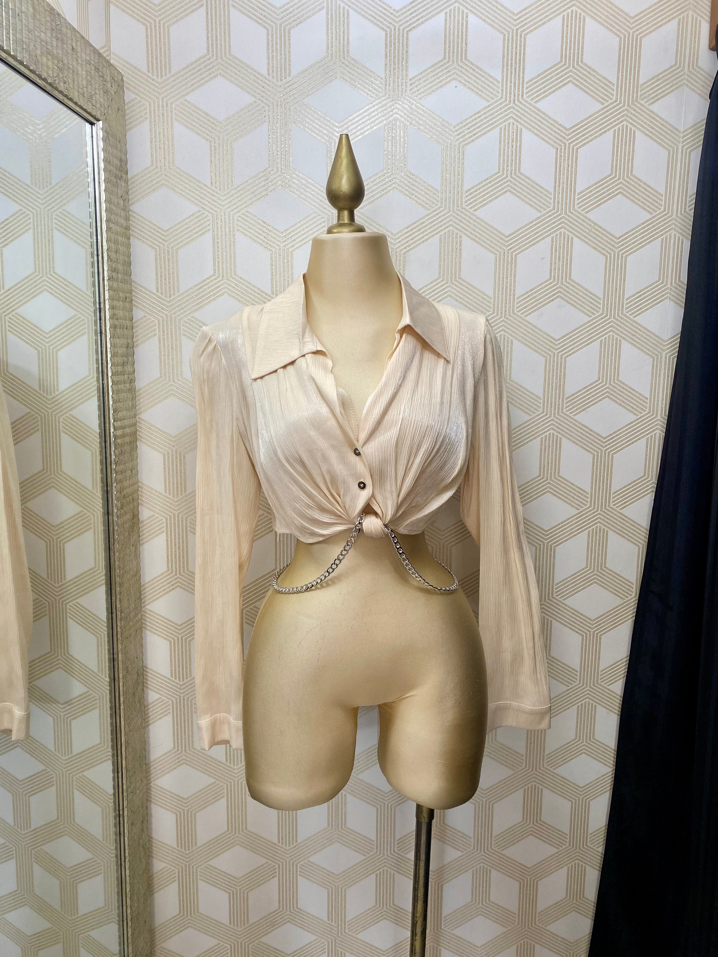 blusa beige