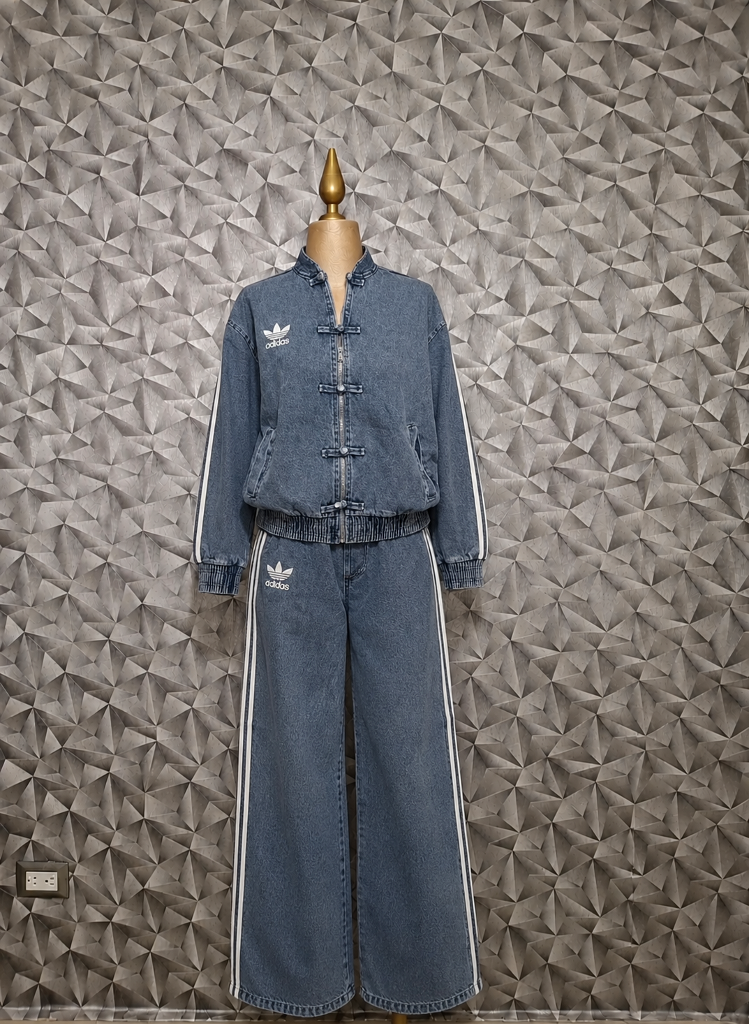 Conjunto adidas denim